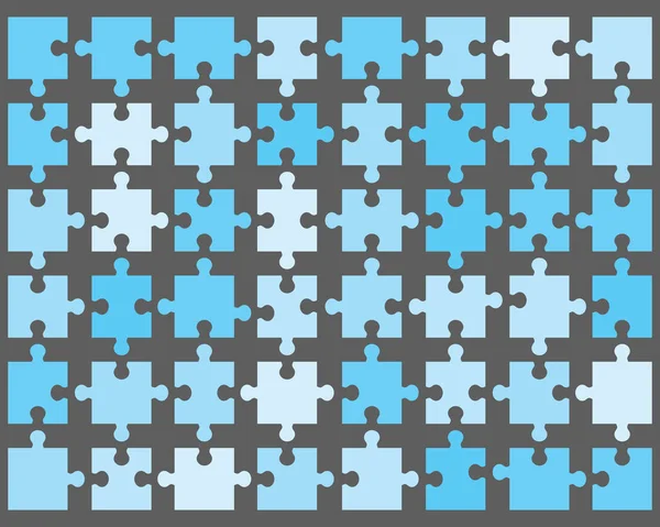 Puzzle Brillant Coloré Sur Fond Gris Pièces Séparées — Image vectorielle