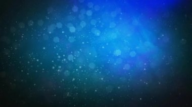 Parçacık duman atmosfer 4 k döngü özellikleri parçacıklar mavi ve mavi bir atmosfer bir döngü içinde hareket duman