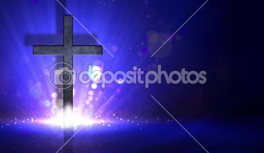 Mavi arka plan döngü özellikleri üzerinde patlayıcı haç çizilmiş bir koyu metalik ışık ile bir açık alan hazır için özel metninizi üssünde patlayan ile mavi bir arka plan karşı çapraz