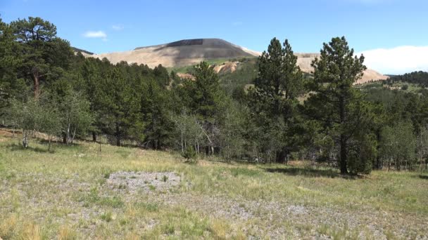 Vista Della Miniera Oro Victor Sopra Cripple Creek Colorado Offre — Video Stock