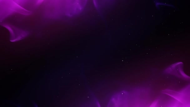 Містичний Дим Блиск Діагональ Петлею Риси Фіолетового Відтінку Диму Кутах — стокове відео