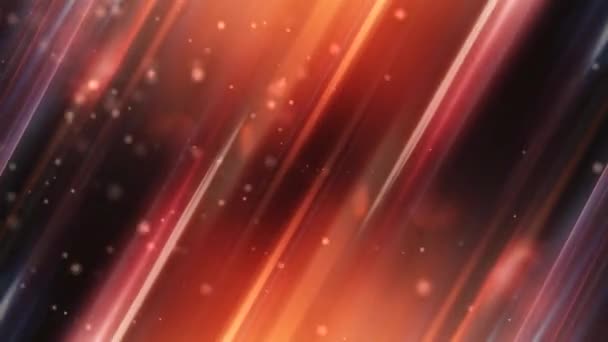 Lignes laser colorées avec fond de particules 4K Loop panneaux lumineux colorés en verre ou laser se déplaçant à travers l'écran avec des particules se déplaçant vers le spectateur dans une boucle.