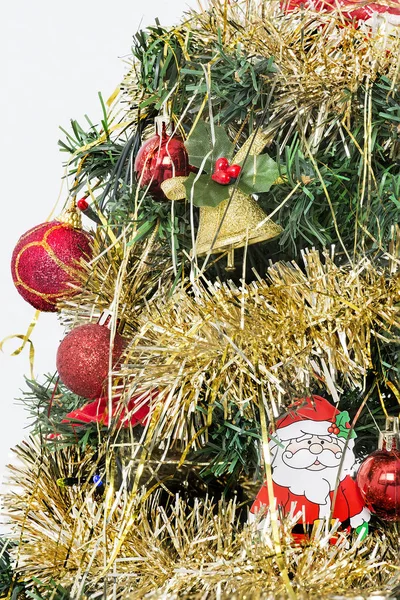 サンタ クロースとクリスマス ツリーを詳細します — ストック写真