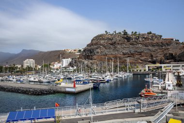 San Sebastian de La Gomera liman, La Gomera, Kanarya Adaları ada. İspanya