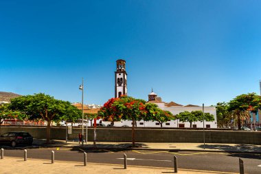 Santa Cruz de Tenerife şehrinin güzel manzarası, Kanarya Adaları, İspanya