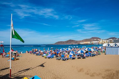 Las Canteras plajı. Las Palmas. Büyük Kanarya Adası. İspanya