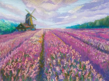Kağıt üzerine Pastel boyama 
