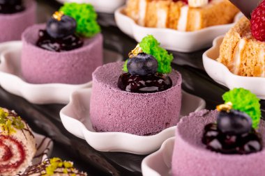 Frenk üzümü jöle blackcurrant ile gelen kadife