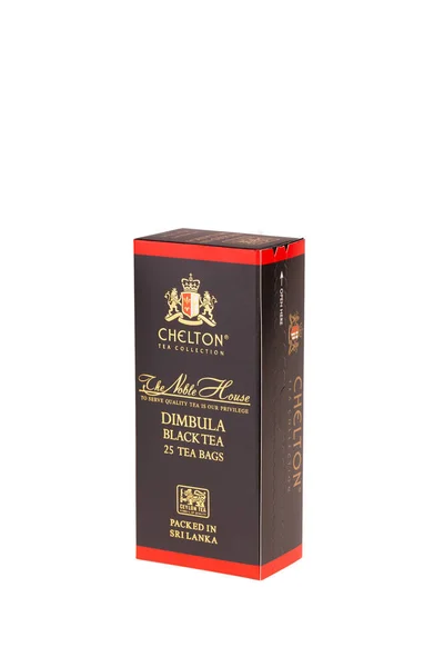 Moskva Ryssland 2020 Chelton Insamling Dimbula Black Tea Tea Bags — Stockfoto