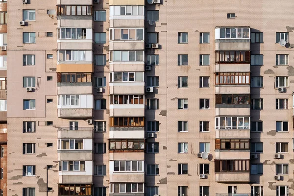 现代预制建筑的阳台 乌克兰 — 图库照片