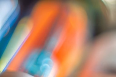 Bulanık soyut fütüristik duvar kağıdı. Araba Far makro.