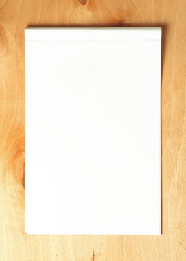 Sketchbook veya ahşap zemin üzerine çizmek için albüm boş sayfası.