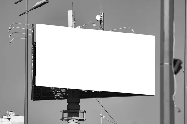 Gamla Tomt Horisontella Billboard Bakgrunden För Mock — Stockfoto