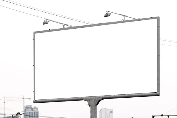 Tom Horisontella Billboard Mot Himmel Bakgrunden För Mock — Stockfoto