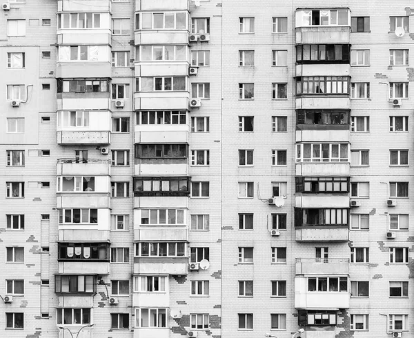 Balkonger Moderna Prefabricerade Hus Platt — Stockfoto