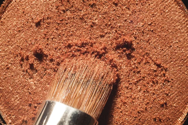 Macro Crumbly Eyeshadow Refill Professional Cosmetic Makeup Tools — Stock Photo, Image