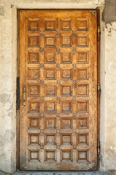 Die Tür Des Alten Europäischen Gebäudes Exterieur Design Element Des — Stockfoto