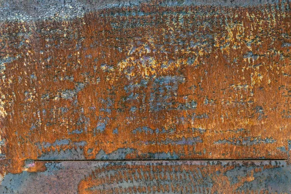 深色磨损生锈的金属纹理背景 垃圾壁纸 — 图库照片