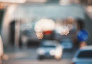 Arka plan bulanık fotoğraf. Yaz bulanık şehir zemin.