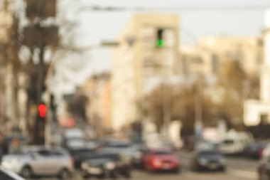 Arka plan bulanık fotoğraf. Yaz bulanık şehir zemin.