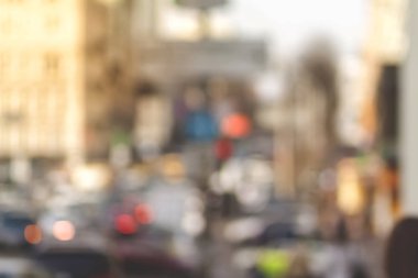 Arka plan bulanık fotoğraf. Yaz bulanık şehir zemin.