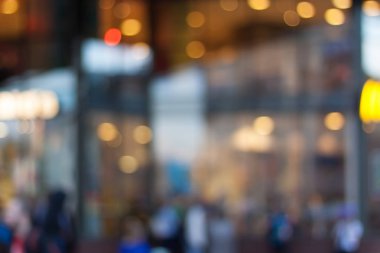Güzel gün batımı şehir bokeh. Arka plan bulanık fotoğraf.