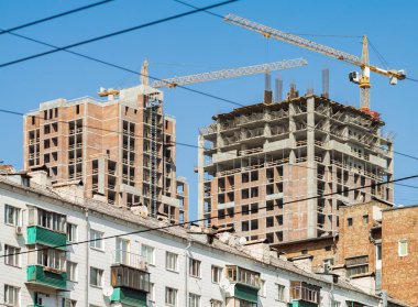 Kiev, Ukrayna modern paneli binaların inşaat