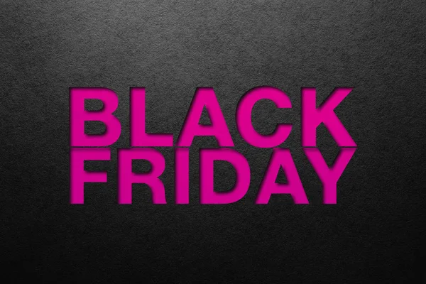 Black Friday Poster Paper Texture Material Design — Stock Photo, Image