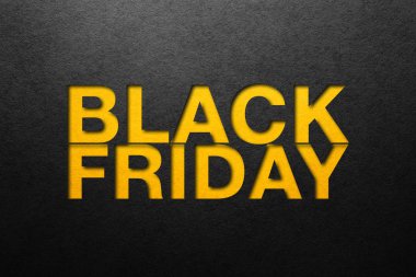 Siyah Cuma poster. Kağıt dokusu. Malzeme tasarımı