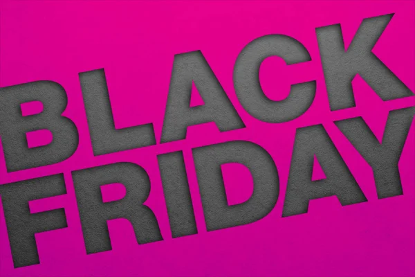 Black Friday Poster Paper Texture Material Design — Stock Photo, Image