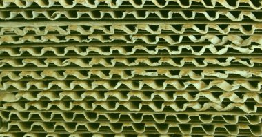 Arkaplan için detaylı depo fotoğrafı paketlemek için karton panellerin dokusu