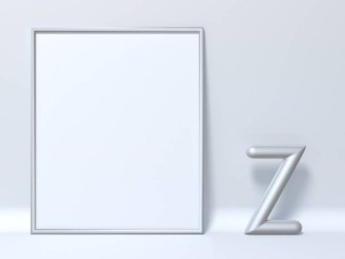 3d resim çerçevesi mektup Z kadar alay