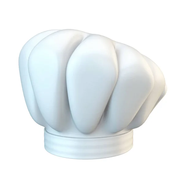 Білий Капелюх Шеф Кухаря Ілюстрація Візуалізації Ізольована Білому Тлі — стокове фото