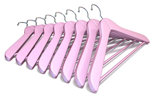 Ping coat hangers 3D — Stock Photo, Image