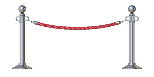 Corde barrière rouge 3D — Photo