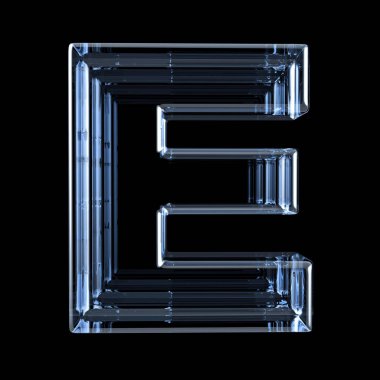 Şeffaf x-ray mektup E. 3d