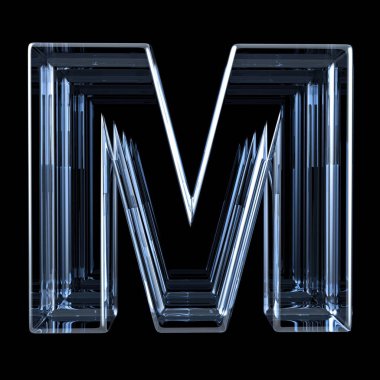 Şeffaf x-ray mektup M. 3d