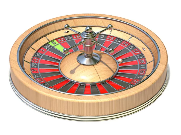 Roulette wheel side view 3D — Stock Photo, Image