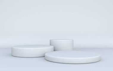 Ürün ekran silindir podyum 3d