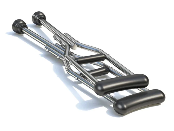 Crutches 3D — Stock Photo, Image