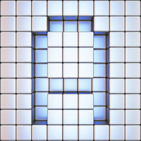 Grade de cubo Carta A 3D — Fotografia de Stock