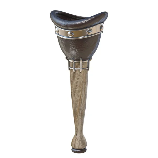 Pirata perna de madeira 3D — Fotografia de Stock