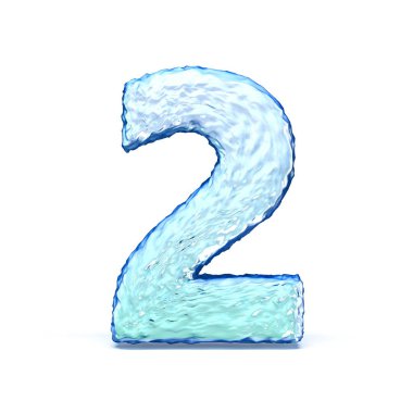 Buz kristali yazı tipi 2 numara 2 3 boyutlu