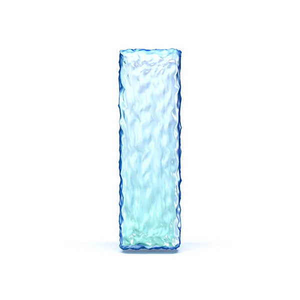 Cristal de glace lettre de police I 3D — Photo