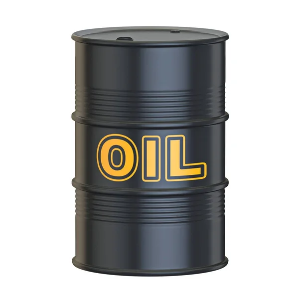 Oil Barrel Render Illustration Isolated White Background — Stock Photo, Image