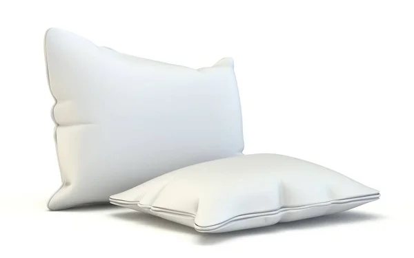 Square Pillows Render Illustration Isolated White Background — Stock Photo, Image