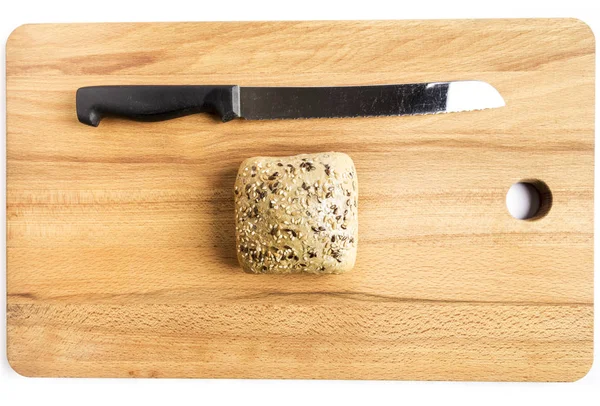 Brood Met Zaden Van Lijnzaad Haver Sesam — Stockfoto
