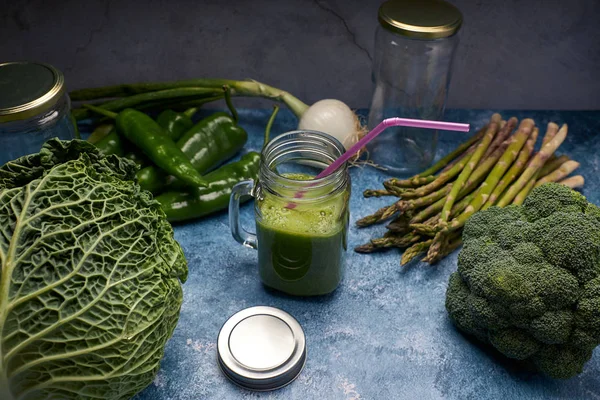 View of fresh green vegetables — Stock Photo, Image