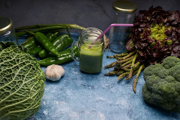 View of fresh green vegetables — Stock Photo, Image