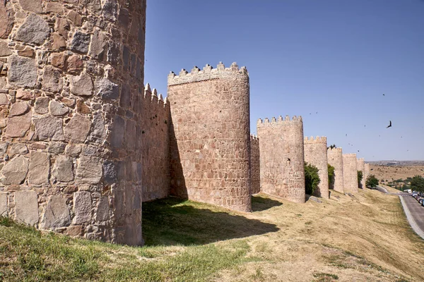 Utsikt över Avila-muren — Stockfoto